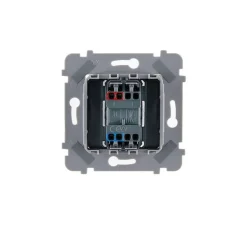 Interrupteur*Modelec Interrupteur, M, Simple, Blanc mat, Va-et-vient ou poussoir x1, Noir, L8cm, H8cm -