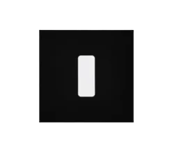 Interrupteur*Modelec Interrupteur, M, Simple, Noir mat, Va-et-vient ou Poussoir x1, Blanc, L8cm, H8cm -