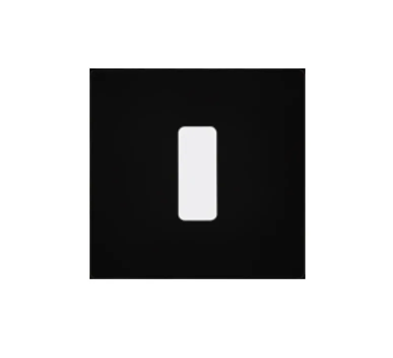 Interrupteur*Modelec Interrupteur, M, Simple, Noir mat, Va-et-vient ou Poussoir x1, Blanc, L8cm, H8cm -