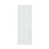 Interrupteur*Modelec Interrupteur, M, Triple vertical, Blanc mat, Va-et-vient ou poussoir x2, Va-et-vient ou poussoir x2, Va-et-vient ou poussoir x2, Blanc, L8cm, H22,2cm -