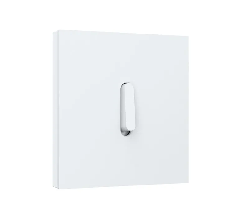 Interrupteur*Niko Interrupteur, Rocker, Simple, Steel white coated, Va-et-vient x1, Steel white coated, L9,5cm, H9,5cm -