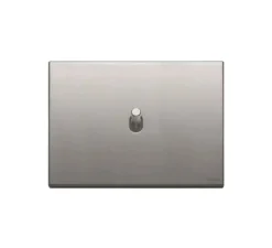 Interrupteur*Vimar Interrupteur, Vintage, Simple, Nickel brossé, Poussoir x1, Nickel, L12,5cm, H9,5cm -