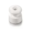 Isolateur pour câble tressé, Garby, Porcelaine blanc, Paquet de 25 pièces, L10cm, H4,2cm - Fontini