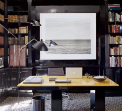 Lampadaire*Serge Mouille Lampadaire, 3 bras pivotants, , H210cm - noir