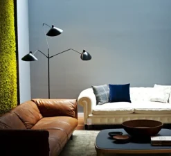 Lampadaire*Serge Mouille Lampadaire, 3 bras pivotants, , H210cm - noir