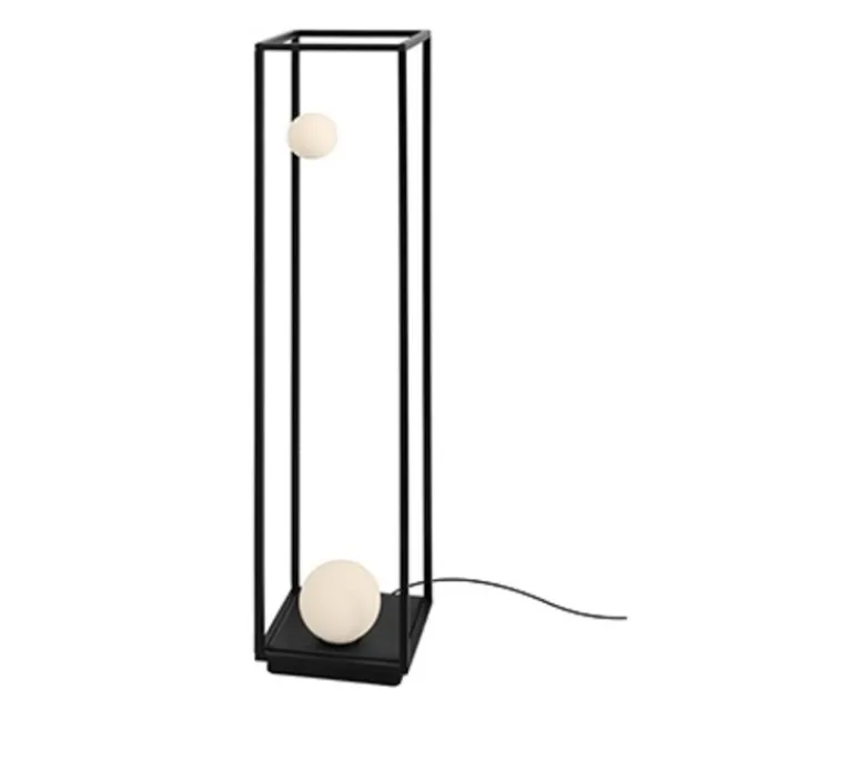 Lampadaire*Karman Lampadaire, Abachina, indoor, , LED, dim, 3000k, 410 lm, Ø22,5cm, H103cm - noir