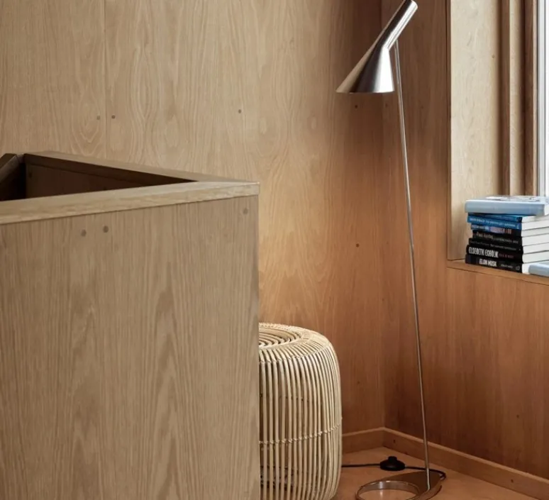 Lampadaire*Louis Poulsen Lampadaire, AJ, , L32,5cm, H130cm - acier inoxydable