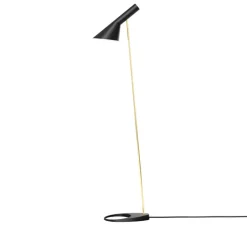 Lampadaire, AJ, noir, laiton, L32,5cm, H130cm - Louis Poulsen
