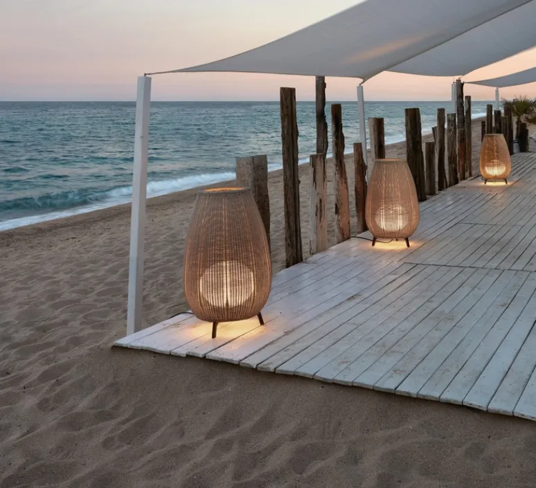 Lampadaire*Bover Lampadaire, Amphora 2, , IP66, Ø80cm, H123cm - beige