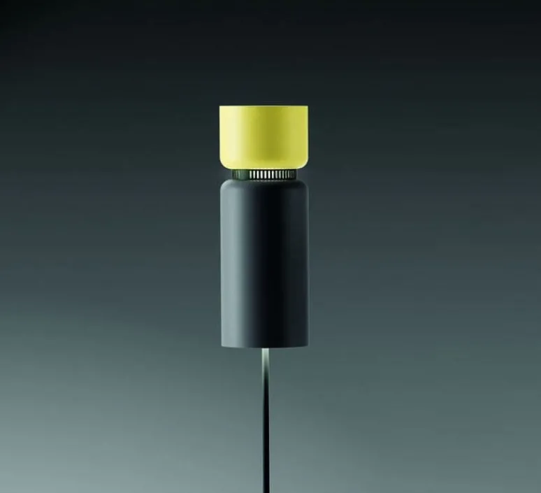 Lampadaire*B.lux Lampadaire, Aspen, F17, , H170cm - B-LUX citron, gris