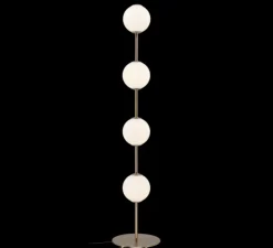 Lampadaire, Audrey, laiton, LED, dim, 2700K, 1740 lm, Ø26cm, H127,6cm - Umage