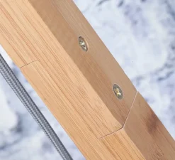 Lampadaire*Good&Mojo Lampadaire, Bali M, , L36cm, H176cm - naturel et noir