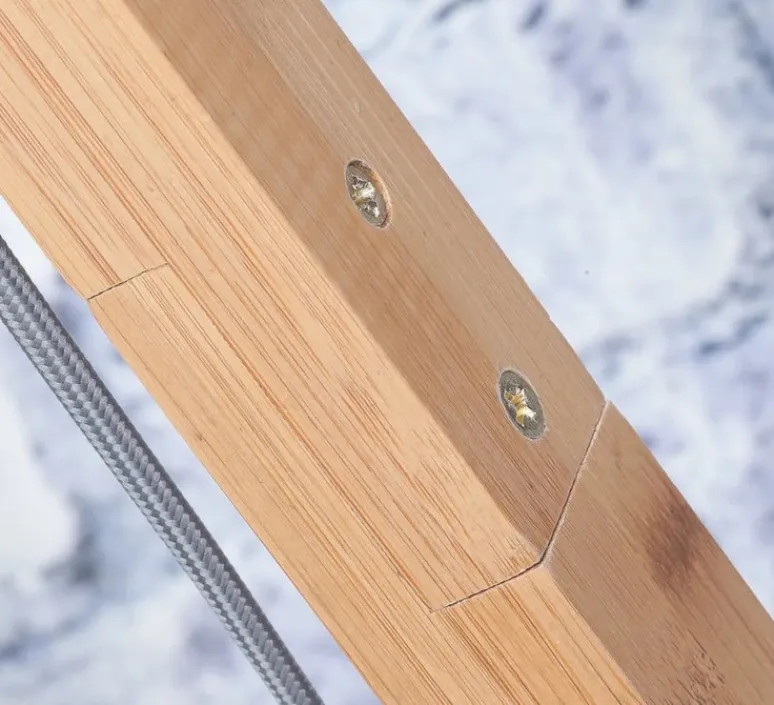 Lampadaire*Good&Mojo Lampadaire, Bali M, , L36cm, H176cm - naturel et noir