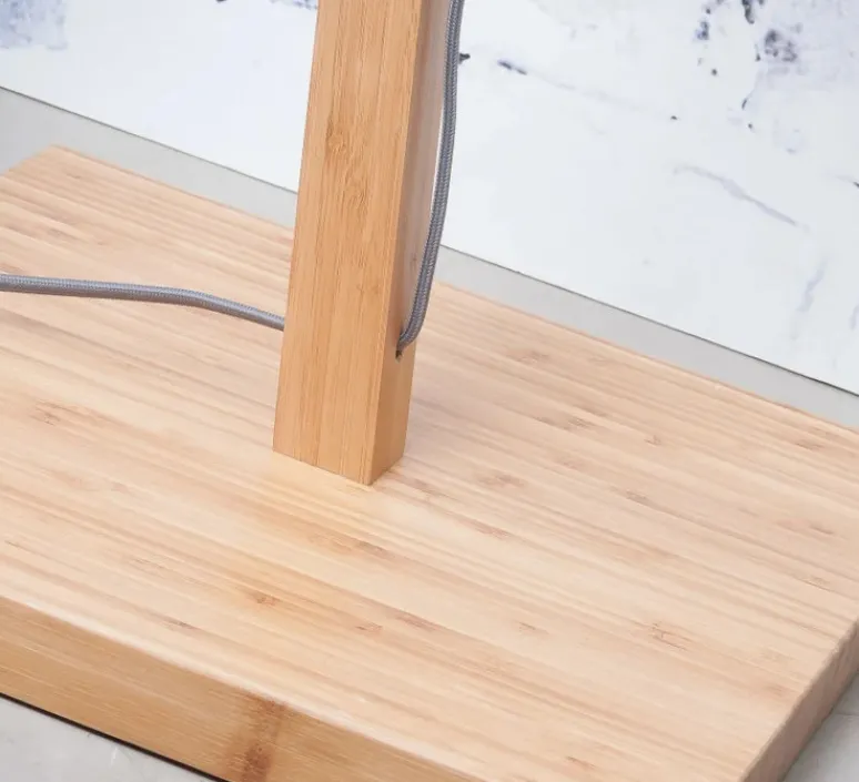 Lampadaire*Good&Mojo Lampadaire, Bali M, , L36cm, H176cm - naturel et noir