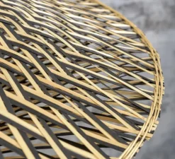 Lampadaire, Bali M, naturel et noir, L43cm, H218cm - Good&Mojo