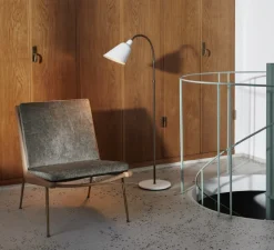 Lampadaire*Andtradition Lampadaire, BELLEVUE, , EDITION SPECIALE - 120ème ANNIVERSAIRE, H130cm - blanc, laiton bronze