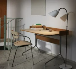 Lampadaire*Andtradition Lampadaire, BELLEVUE, , EDITION SPECIALE - 120ème ANNIVERSAIRE, H130cm - blanc, laiton bronze