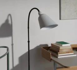 Lampadaire*Andtradition Lampadaire, BELLEVUE, , EDITION SPECIALE - 120ème ANNIVERSAIRE, H130cm - blanc, laiton bronze