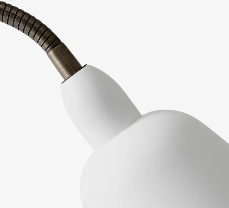 Lampadaire*Andtradition Lampadaire, BELLEVUE, , EDITION SPECIALE - 120ème ANNIVERSAIRE, H130cm - blanc, laiton bronze