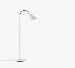 Lampadaire*Andtradition Lampadaire, BELLEVUE, , EDITION SPECIALE - 120ème ANNIVERSAIRE, H130cm - blanc, laiton bronze