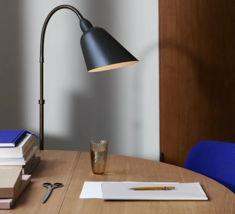 Lampadaire*Andtradition Lampadaire, BELLEVUE, bronze, EDITION SPECIALE - 120ème ANNIVERSAIRE, H130cm - gris pierre, laiton