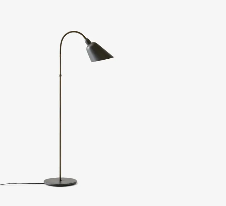 Lampadaire*Andtradition Lampadaire, BELLEVUE, bronze, EDITION SPECIALE - 120ème ANNIVERSAIRE, H130cm - gris pierre, laiton