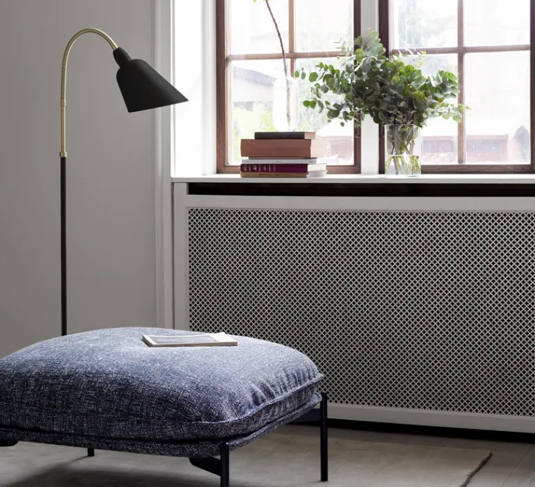 Lampadaire*Andtradition Lampadaire, BELLEVUE, , H130cm - noir, laiton