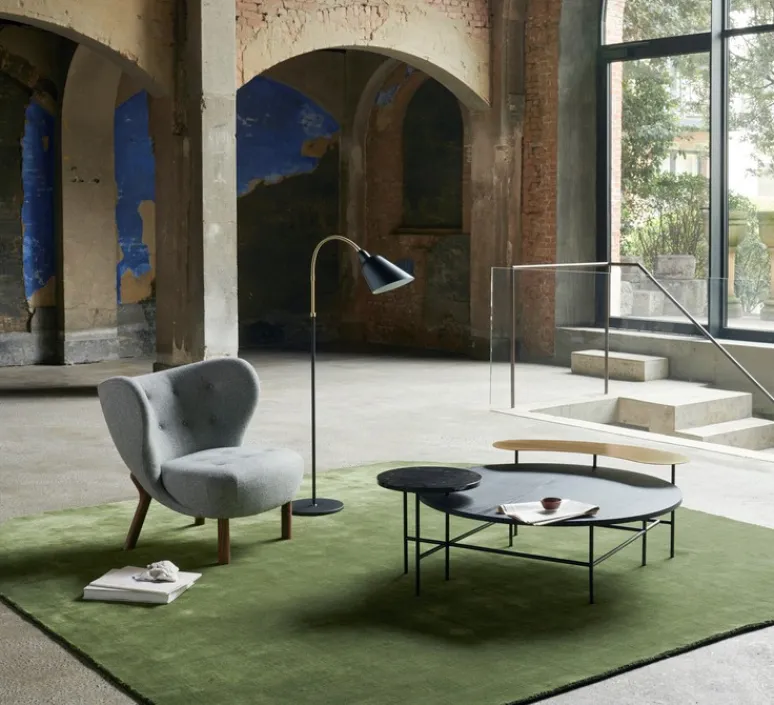 Lampadaire*Andtradition Lampadaire, BELLEVUE, , H130cm - noir, laiton