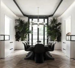 Lampadaire, Birdy, noir, laiton, H133cm, L67cm - Northern