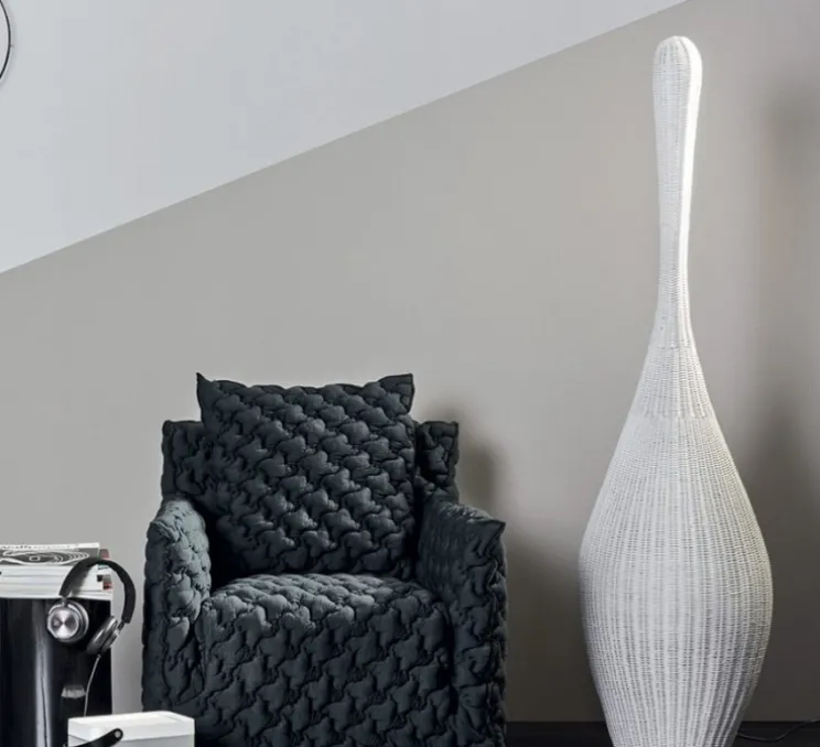 Lampadaire, Bolla L, blanc, Ø48cm, H190cm - GERVASONI