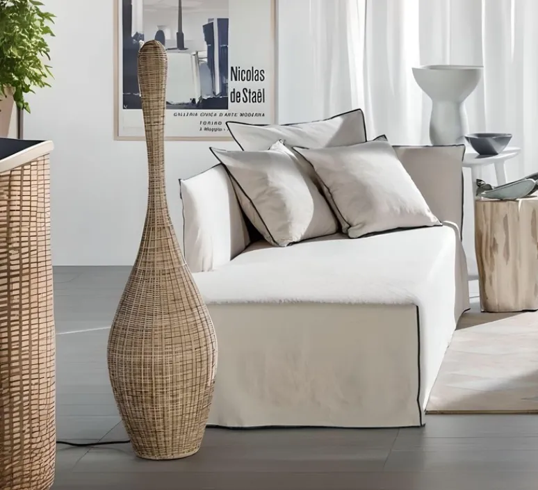 Lampadaire*Gervasoni Lampadaire, Bolla M, , Ø40cm, H155cm - naturel