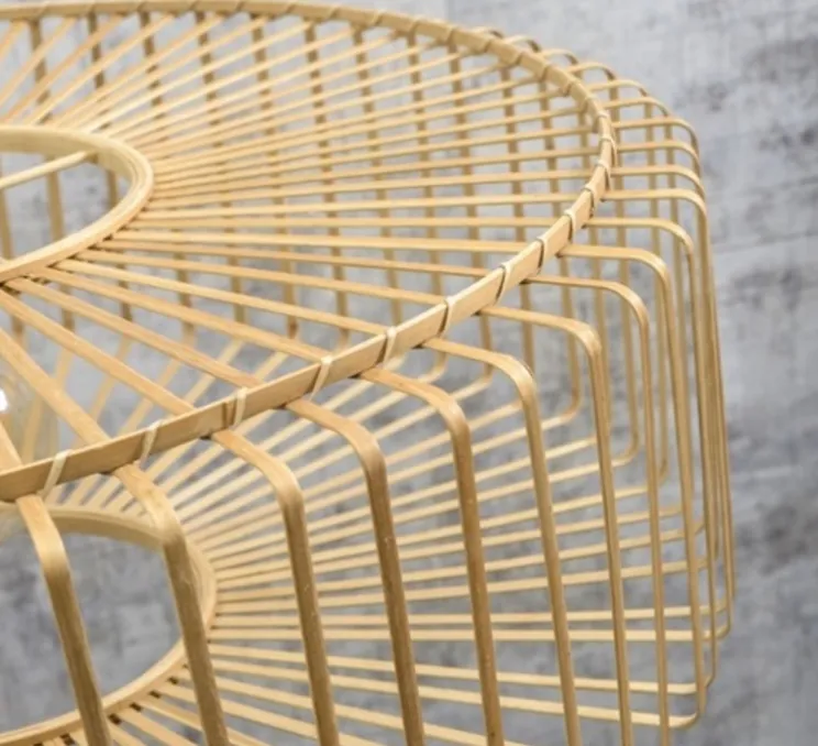 Lampadaire, Bromo, naturel, Ø60cm, H176cm - Good&Mojo