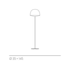 Lampadaire, Cheshire, blanc, H145cm - FontanaArte