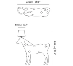 Lampadaire*Moooi Lampadaire, Cheval, Horse Lamp, , L230cm, H240cm - noir