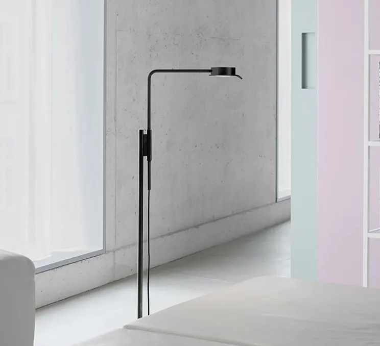 Lampadaire, Chipperfield F, acier foncé, LED, 2700K, 690lm, L22cm, H112,6cm - Wastberg