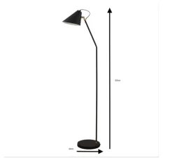 Lampadaire*House Doctor Lampadaire, Club, , L18cm, H130cm - noir