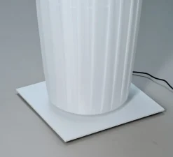 Lampadaire*Dix heures dix Lampadaire, Colonne 190, , LED, dim, 2700K, 5597 lm, L30cm, H191,8cm - blanc, base métal