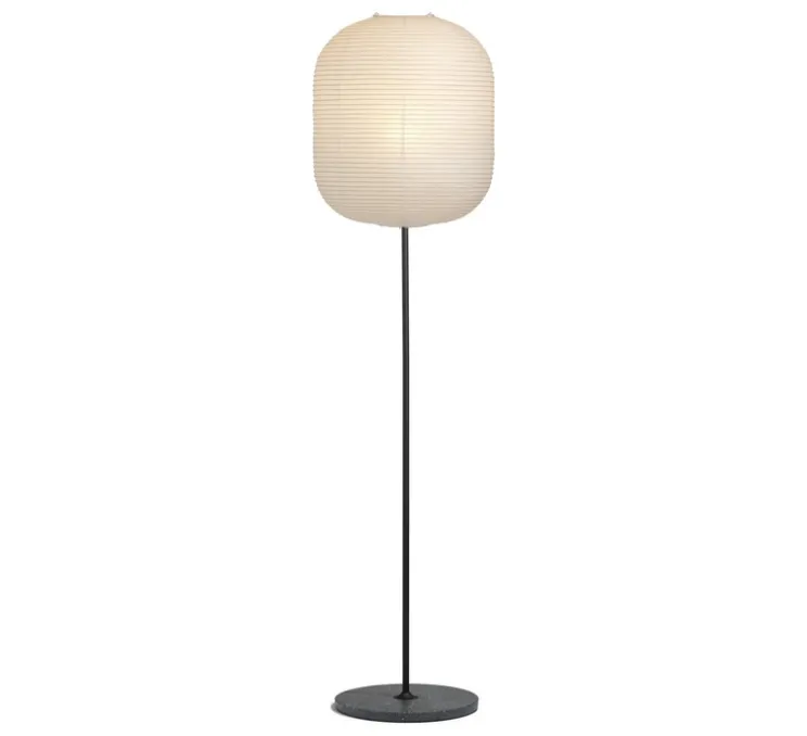 Lampadaire, Common Lamp base Oblong, blanc & noir, Ø42cm, H160,5cm - HAY