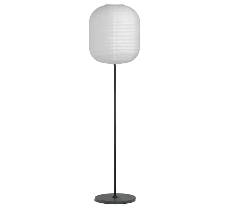 Lampadaire, Common Lamp base Oblong, blanc & noir, Ø42cm, H160,5cm - HAY