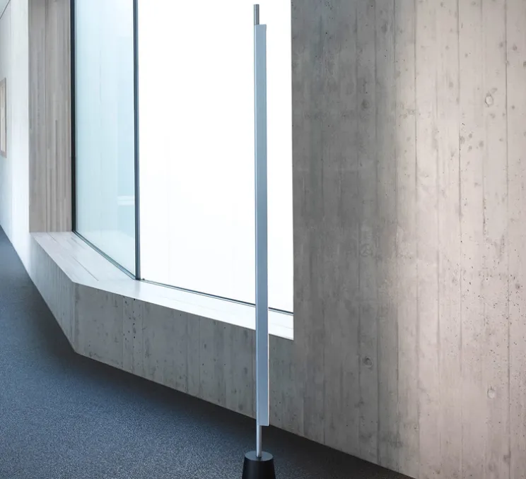 Lampadaire, Compendium D81TW2, aluminium, LED, 2700K, Ø14,5cm, H178cm - Luceplan