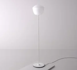 Lampadaire, Contour 300, blanc perle, LED, dim, 1800-3000K, Ø30cm, H157,5cm - A-N-D