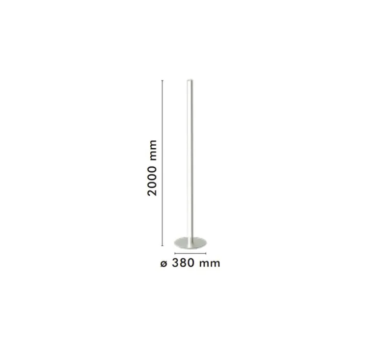 Lampadaire*Flos Lampadaire, Coordinates, , LED, 2700K, 3240lm, Ø38cm, H200cm - argent
