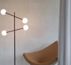 Lampadaire, Copenhagen, burgundy, L57cm, H171cm - It's about Romi