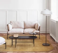 Lampadaire*Andtradition Lampadaire, Copenhagen SC14, bronze, verre in, LED, Ø50cm, H150cm - Opal