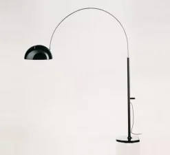 Lampadaire, Coupé, noir, H190cm - Oluce
