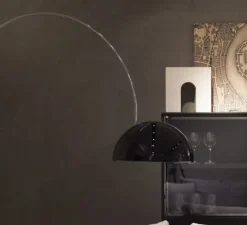 Lampadaire, Coupé, noir, H190cm - Oluce