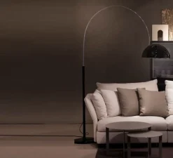 Lampadaire, Coupé, noir, H190cm - Oluce