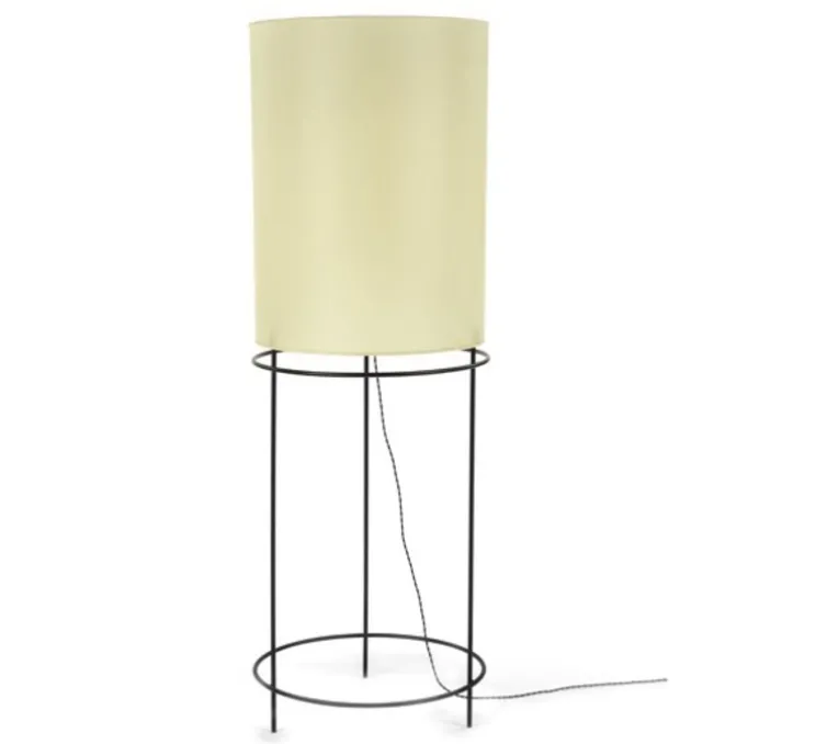 Lampadaire, Cylinder, blanc, noir,, Ø60cm, H180cm - Serax