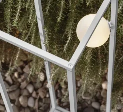 Lampadaire d'extérieur, Abachina, blanc, IP65, LED, 3000k, 410 lm, Ø22,5cm, H70cm - Karman