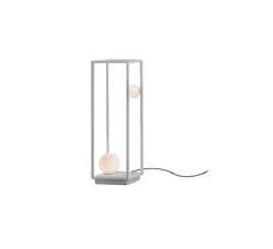 Lampadaire d'extérieur, Abachina, blanc, IP65, LED, 3000k, 410 lm, Ø22,5cm, H70cm - Karman